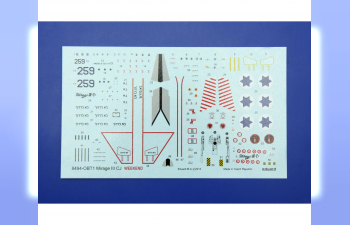 Сборная модель Самолет DASSAULT MIRAGE III CJ