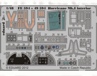 Цветное фототравление для Hurricane Mk. I interior S. A.