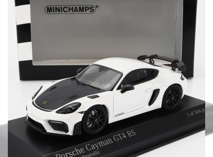 PORSCHE 718 (982) Cayman Gt4 Rs Coupe (2021) - Black Wheels, White