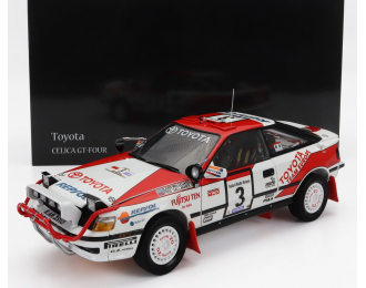 TOYOTA Celica Gt-four St165 (night Version) N 3 Winner Rally Safari Rally (1990) B.Waldegard - F.Gallagher, White Red
