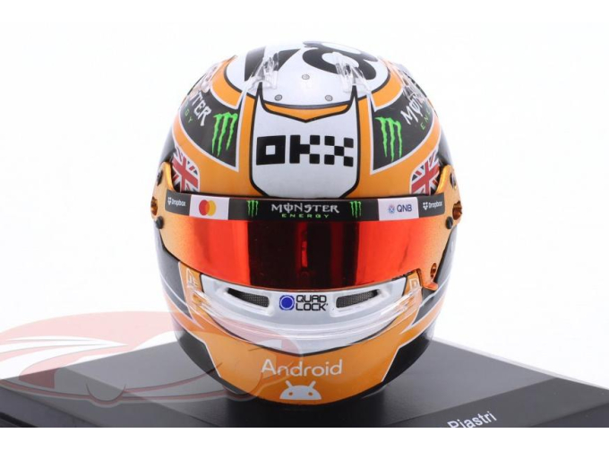 MINI HELMET Oscar Piastri McLaren Formula 1 Team #81 3rd Monaco GP Formula 1 (2025)