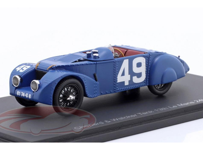 Chenard & Walker Tank №49 24h LeMans Robert Sénéchal, Albéric Loqueheux (1925)