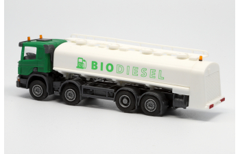 SCANIA P 8х2 топливозаправщик "Биодизель", зелёный/белый