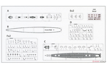 Сборная модель USS WORCESTER CL-144 CRUISER
