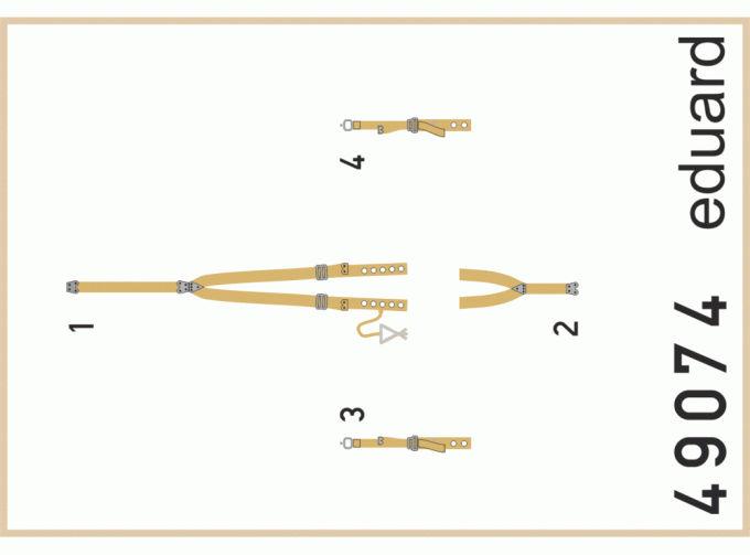 Фототравление для Spitfire Mk.VIII seatbelts SUPERFABRIC