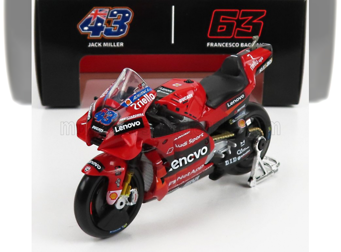 DUCATI Desmosedici Gp21 Lenovo Team N43 Motogp (2021) Jack Miller, Red