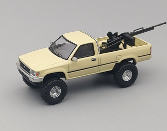 TOYOTA Hilux Single Cab 4WD (RN80) with Machine Gun, sand
