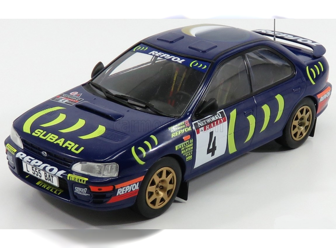 SUBARU Impreza 555 Colin McRae №4, синий с желтым