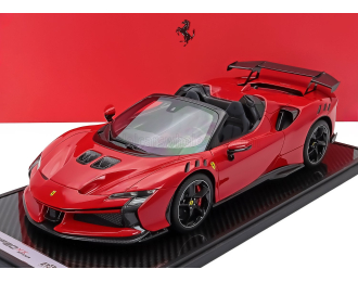 FERRARI Sf90 Xx Stradale Spider (2024) - Con Vetrina - With Showcase, Rosso Corsa - Red Black