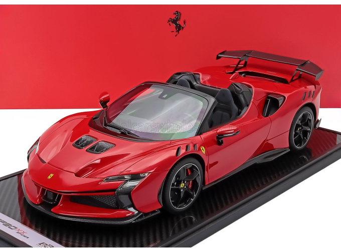 FERRARI Sf90 Xx Stradale Spider (2024) - Con Vetrina - With Showcase, Rosso Corsa - Red Black