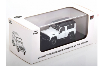 LAND ROVER Defender 90 Works V8 (2018), white black