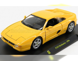 FERRARI F355 Berlinetta (1995) - Con Vetrina - With Showcase, Yellow