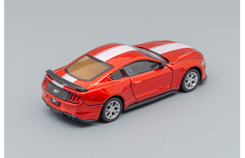 FORD Mustang GT (2018), red / white с набором деталей для тюнинга