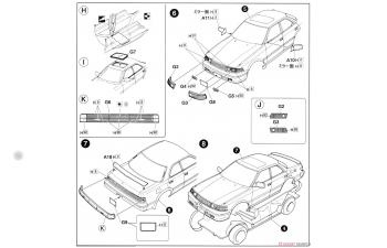 Сборная модель Toyota Cresta 2.5GT Twin Turbo