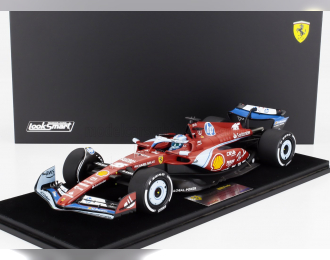 FERRARI F1 Sf-24 Team Scuderia Ferrari №16 3rd Miami Gp (2024) Charles Leclerc - Con Vetrina - With Showcase, Red Black Light Blue