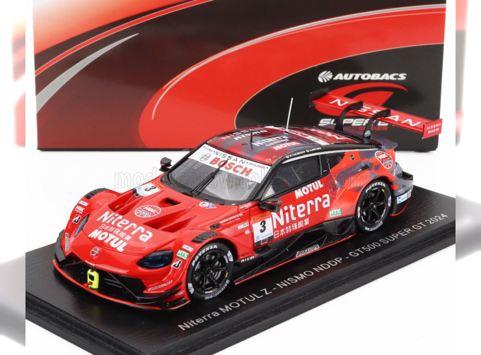 NISSAN Z Team Nismo Nddp №3 Gt500 Class Super Gt (2024) Mitsunori Takaboski - Atsushi Miyake, Red Black