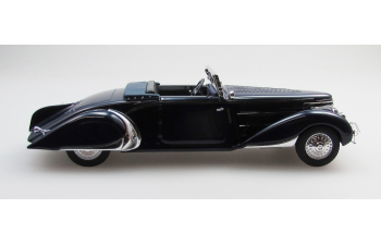 DELAGE D8-85 cabriolet by Chapron top down (1935), black