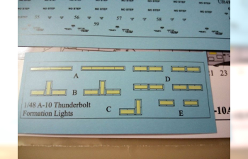 Декаль для A-10A Thunderbolt-II, тех. надписи