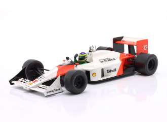 McLAREN F1  Mp4/4 Honda №12 (ayrton Senna's Car) Demo Run Interlagos Brazilian Gp (2019) Bruno Senna, White Red