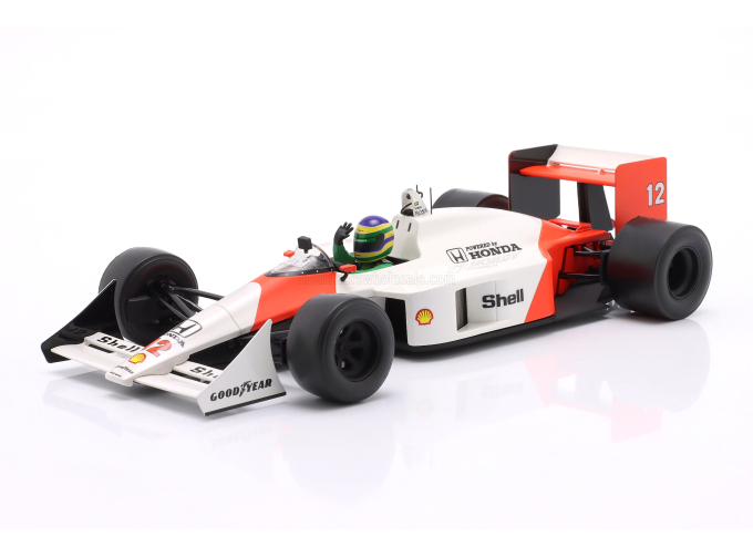 McLAREN F1  Mp4/4 Honda №12 (ayrton Senna's Car) Demo Run Interlagos Brazilian Gp (2019) Bruno Senna, White Red