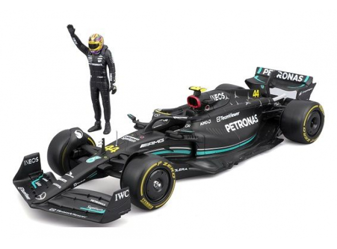 MERCEDES-BENZ GP F1 W14 Team Mercedes-amg Petronas Formula One №44 Season (2023) Lewis Hamilton, Matt Black