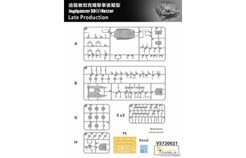 Сборная модель Jagdpanzer38(t)Hetzer Late