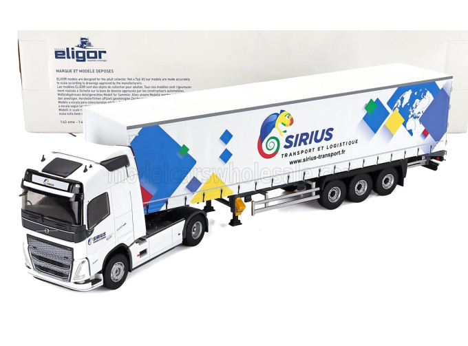VOLVO Fh 500 Truck Telonato Sirius Transports (2020), White
