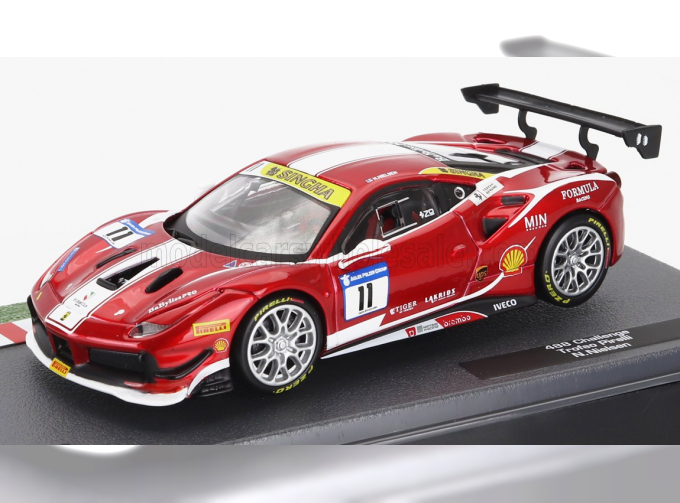 FERRARI 488 Gtb №11 Challenge Trofeo Pirelli (2018) Niklas Nielsen, Red Met White