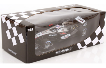 McLAREN F1  Mp4/19 Mercedes №6 Season (2004) Kimi Raikkonen, Black Silver