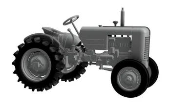 Сборная модель US Army Case VAI & VAC tractor w/ Le Tourneau compaction roller