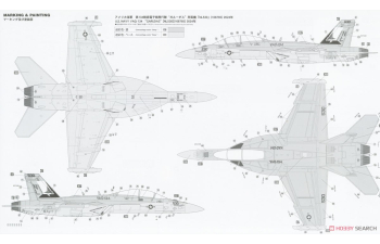 Сборная модель EA-18G Growler VAQ-134 Garudas 2024
