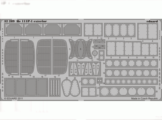 Фототравление для He 111P-1 exterior