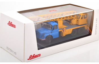 TATRA T148 crane truck, yellow blue grey