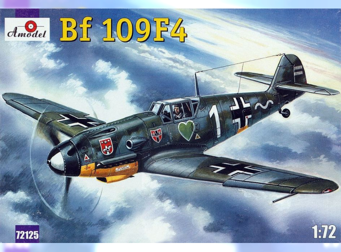 Сборная модель Немецкий истребитель Messerschmitt Bf.109 F-4