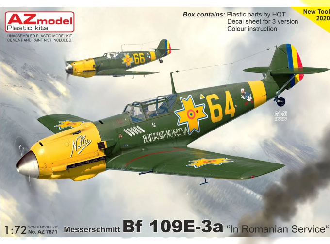 Сборная модель Истребитель BF 109E-3a „In Romanian Service“