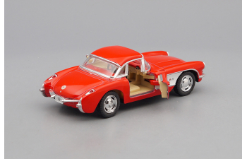 CHEVROLET Corvette (1957), red / white