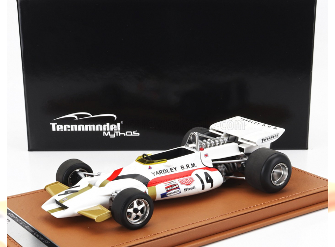 BRM F1 P160 №14 Winner Austrian Gp (1971) Jo Siffert, White Red Gold