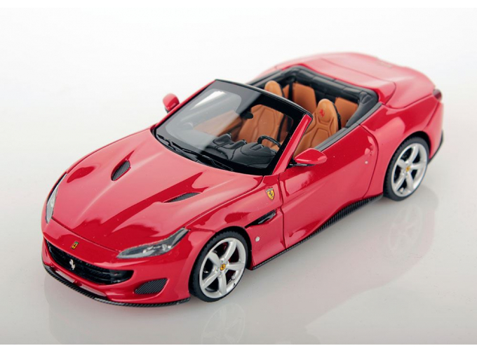 Ferrari Portofino with open roof (rosso corsa)