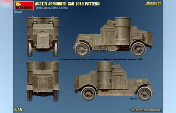 Сборная модель AUSTIN Armoured Car Pattern Military 1918