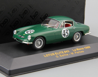 LOTUS ELITE 43 G.Baillie-M.Parkes Le Mans #43 (1960), green