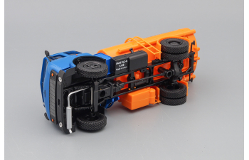 (Уценка!) МАЗ Топливозаправщик АС-8 "Огнеопасно", синий / оранжевый
