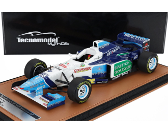 BENETTON F1 B196 Team Renault Mild Seven №4 Monaco Gp (1996) Gerhard Berger, White Light Blue Green