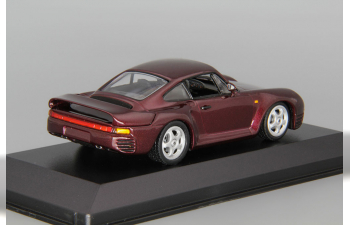 PORSCHE 959 (1987), dark red