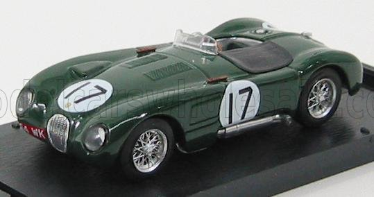 JAGUAR C-type 3.4l S6 Team Jaguar Cars Ltd N 17 2nd 24h Le Mans 1953 S.moss - P.walker, British Racing Green