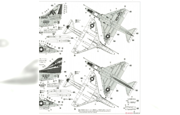 Сборная модель Штурмовик ВМС США A-4C Skyhawk