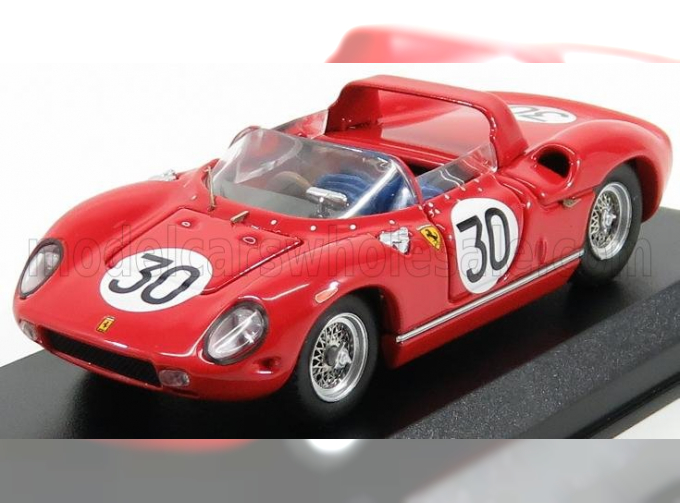 FERRARI 250p Spider Ch.0810 N30 Winner 12h Sebring (1963) Surtees - Scarfiotti, Red