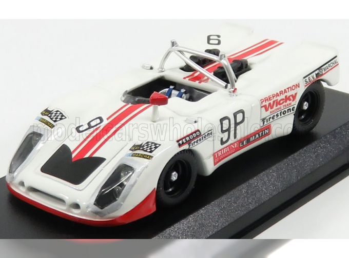 PORSCHE 908/02 Flunder №9 P 10th 1000km Nurburgring (1971) Wicky - Cabral, White