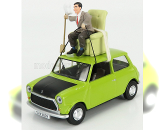 AUSTIN Mini With Figure Mr. Bean (1970), Green Black