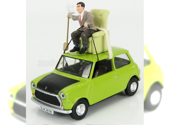 AUSTIN Mini With Figure Mr. Bean (1970), Green Black