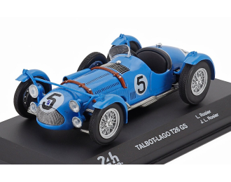 TALBOT Lago T26gs Team Louis Rosier №5 Winner 24h Le Mans (1950) Louis Rosier - Jean Louis Rosier, Light Blue